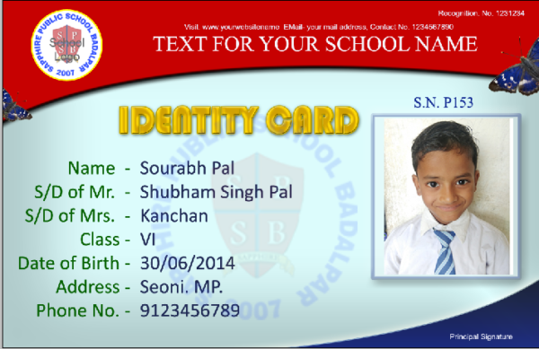 School ID Card Template
